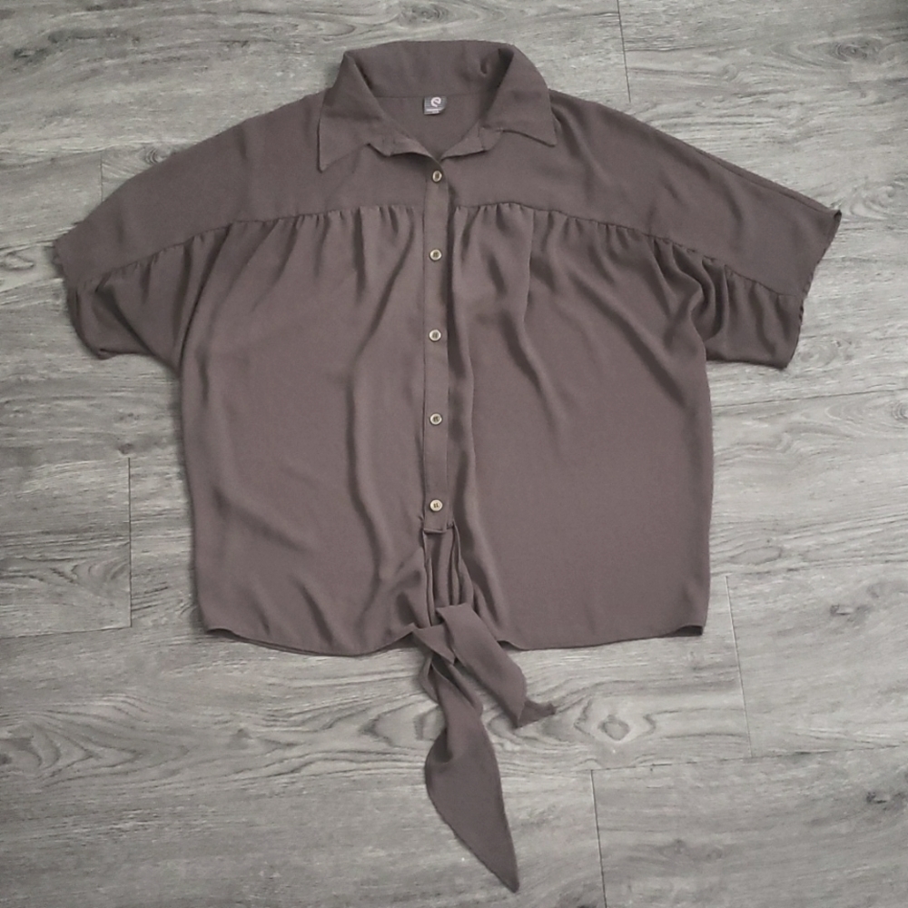 Olive-Green Blouse